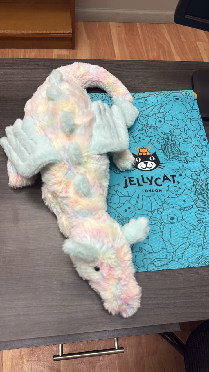 Lazulia Dragon fit Jellycat Plush 50cm Large Stuffed Toy - New w/ Tags & Dust Lazulia Dragon fit Jellycat Plush 50cm Large Stuffed Toy - New w/ Tags & Dust