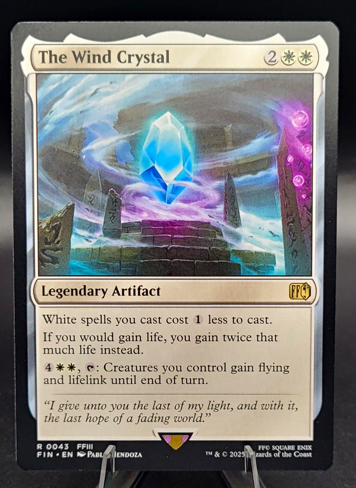 Wizards Of The Coast MTG The Wind Crystal Final Fantasy Regular #0043 Wizards Of The Coast MTG The Wind Crystal Final Fantasy Regular #0043