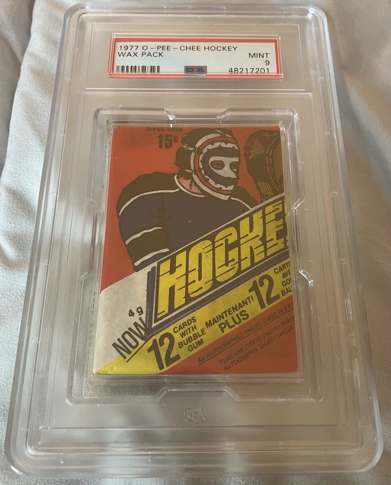1977/78 O-Pee-Chee Hockey Wax Pack - Graded PSA 9