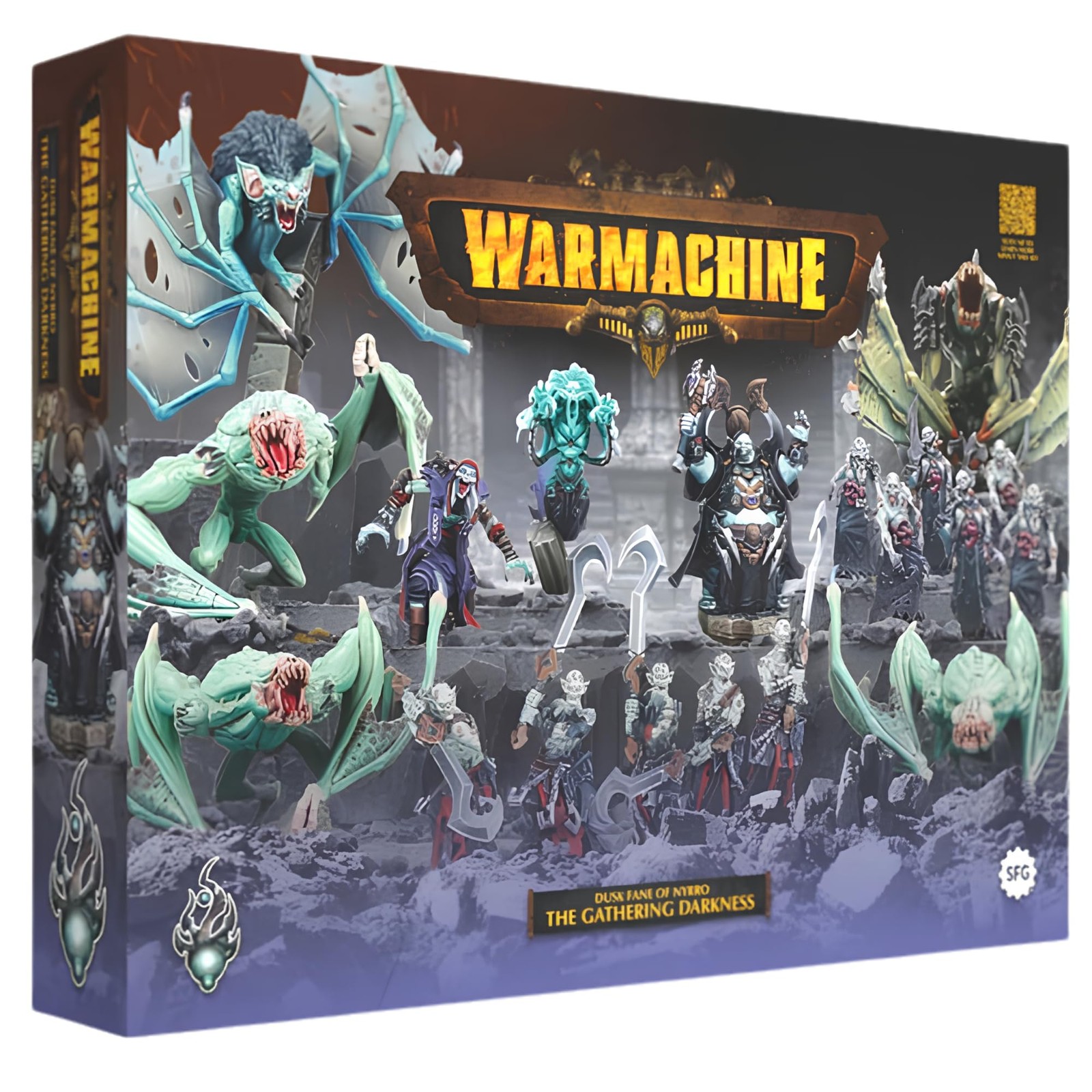 Steamforged Games, Warmachine the Board Game: Fane of Nyrro - The Gathering Dark Steamforged Games, Warmachine the Board Game: Fane of Nyrro - The Gathering Dark