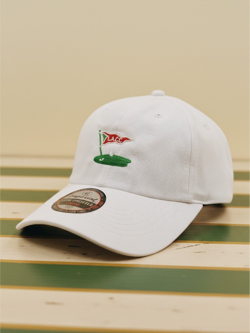 Los Angeles Country Club Golf Hat Cap - Imperial X210P - White - LACC - NEW - LA
