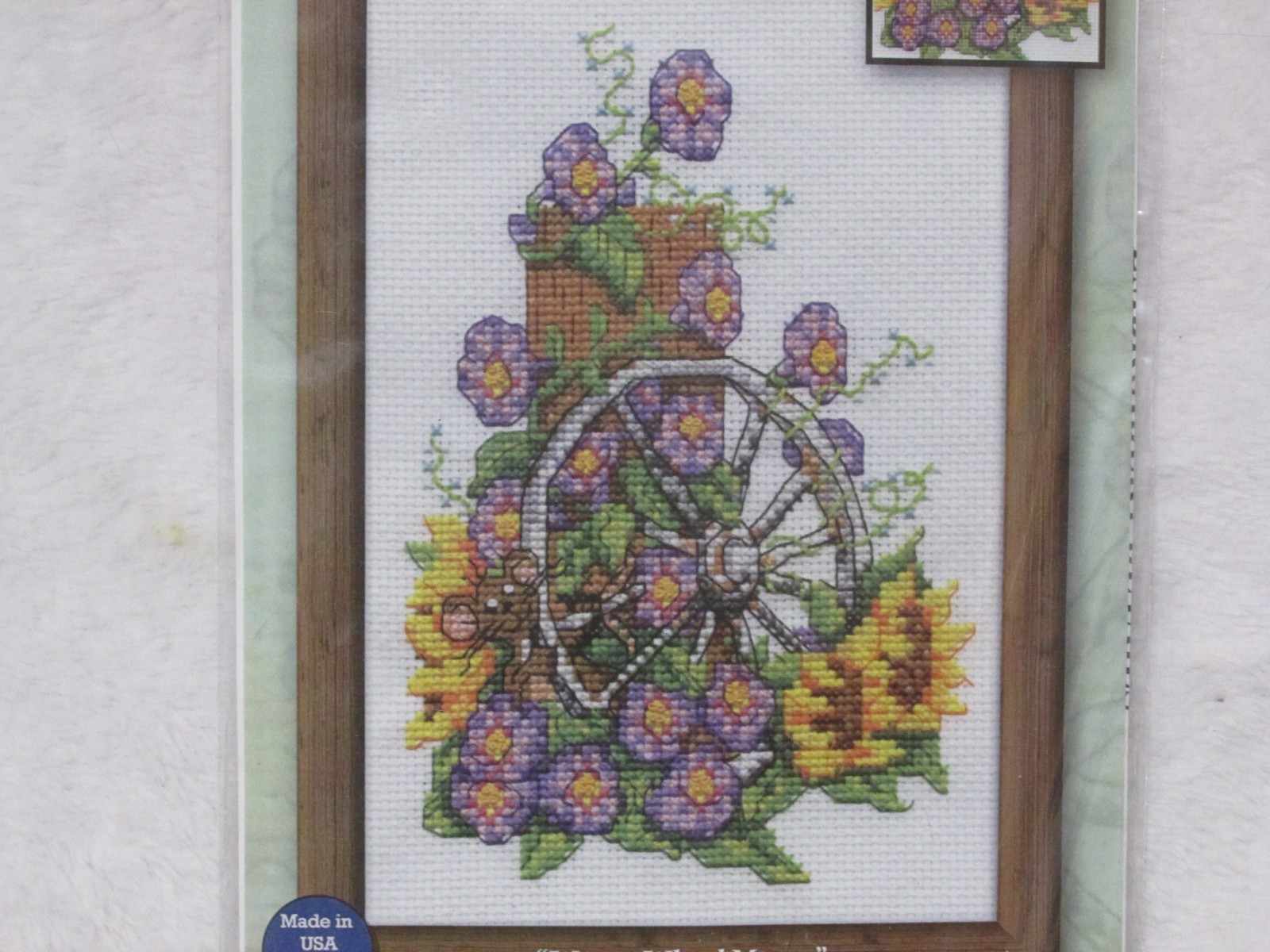 Design Works Wagon Wheel Mouse Complete Counted Cross Stitch Kit Design Works Wagon Wheel Mouse Complete Counted Cross Stitch Kit