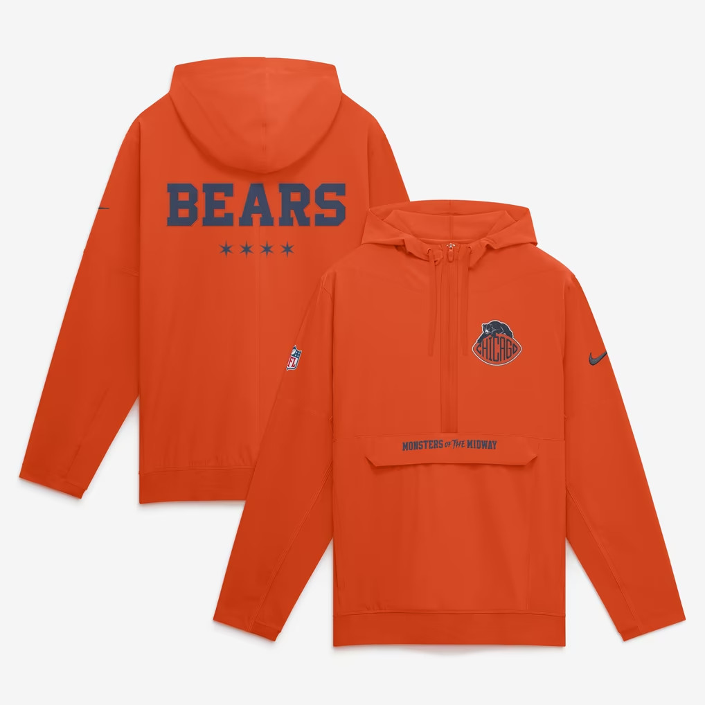 Nike Authentic Chicago Bears Rivalries Monsters of Midway Jacket Anorak Hoodie