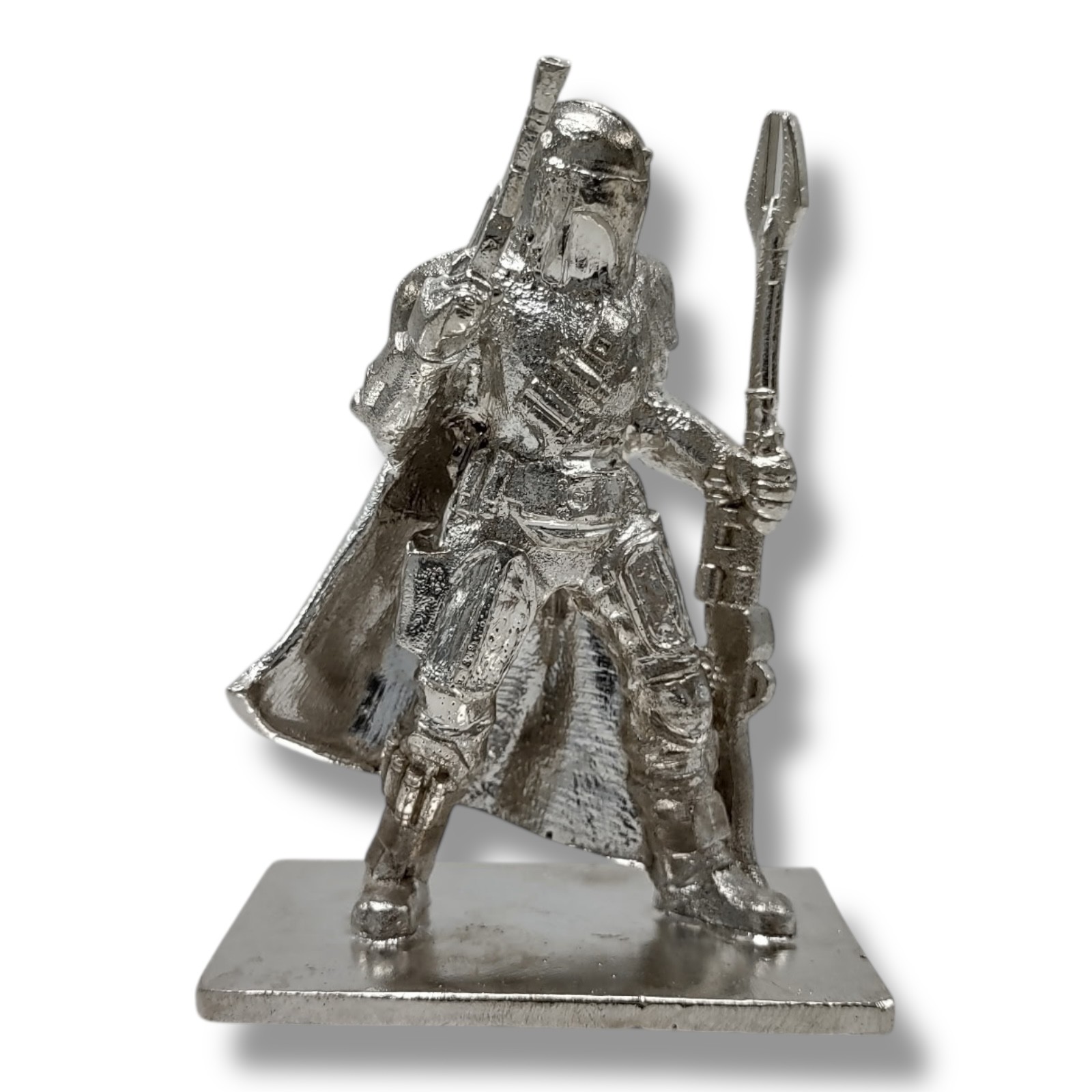 Silver Warrior Statue .95-.999 Fine 449g  Collectable Sci-Fi Hunter Bullion Art