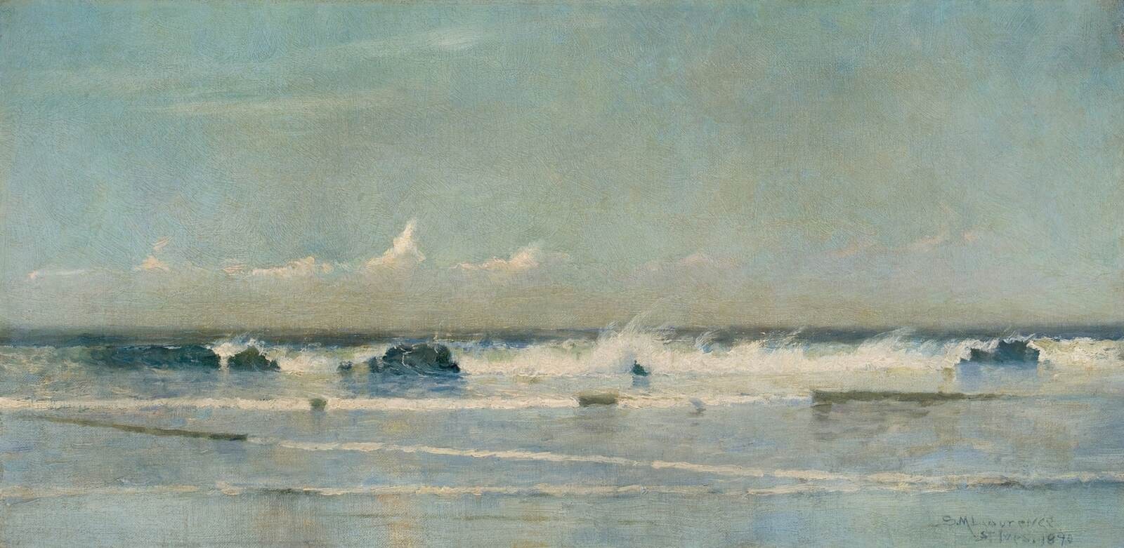 Sydney Laurence Seascape St Ives 1890 Cornwall Marine Tonalist Art
