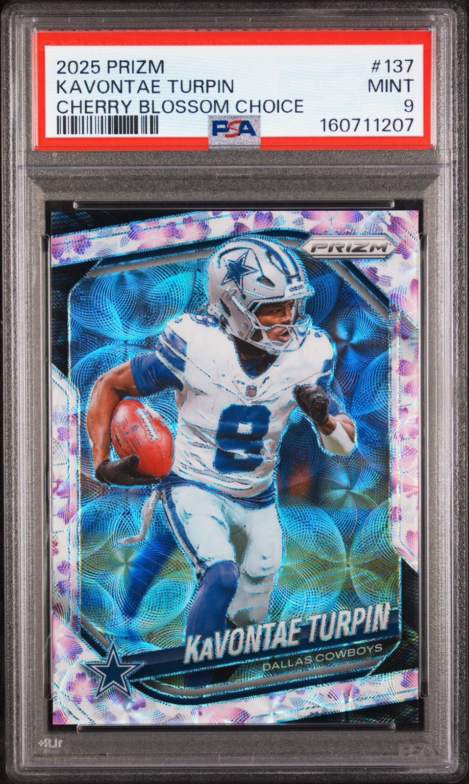 2025 Panini Prizm KaVontae Turpin Choice Cherry Blossom #/15 Cowboys PSA 9 POP 1 2025 Panini Prizm KaVontae Turpin Choice Cherry Blossom #/15 Cowboys PSA 9 POP 1