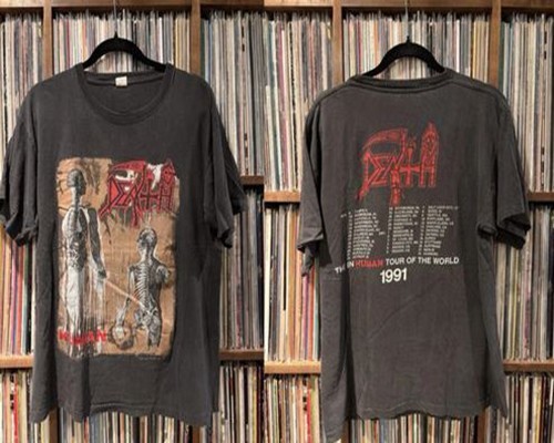 True Vintage DEATH 1991 Tour Shirt Heavy Metal Slayer 90’s Human Single Stitch True Vintage DEATH 1991 Tour Shirt Heavy Metal Slayer 90’s Human Single Stitch
