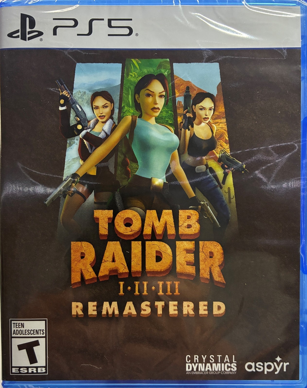 Tomb Raider I-III Remastered - PlayStation 5 - Brand NEW - Factory Sealed