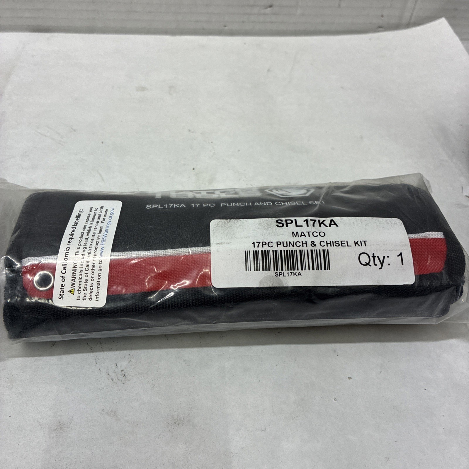 Matco 17Pc. Punch & Chisel Kit Brand New Never Opened part#SPL17KA Matco 17Pc. Punch & Chisel Kit Brand New Never Opened part#SPL17KA