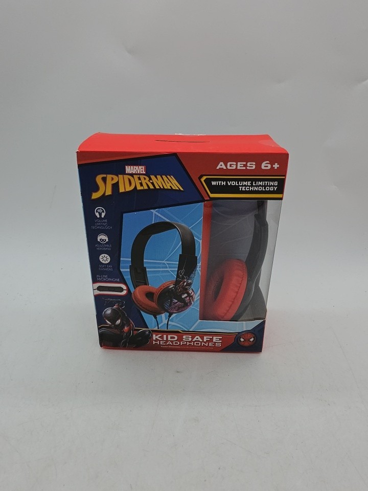 Spiderman Headphones Kids Music Audio Speaker With In Line Mic Miles Morales New Spiderman Headphones Kids Music Audio Speaker With In Line Mic Miles Morales New
