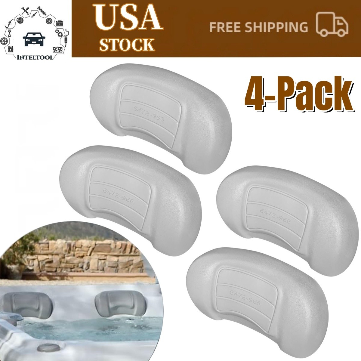 4 PACK Spas Replacement Pillow 6472-966 for Sundance 780 Series Spas (2007-2017)