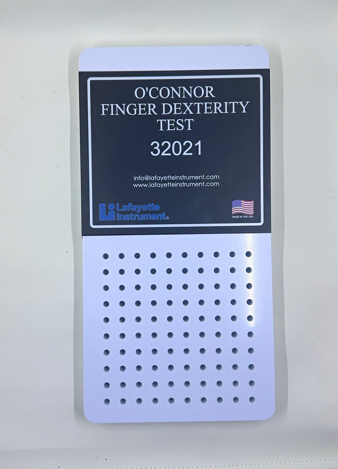 Lafayette Instrument O'Connor Finger Dexterity Test 32021 Physical/OT Therapy Lafayette Instrument O'Connor Finger Dexterity Test 32021 Physical/OT Therapy