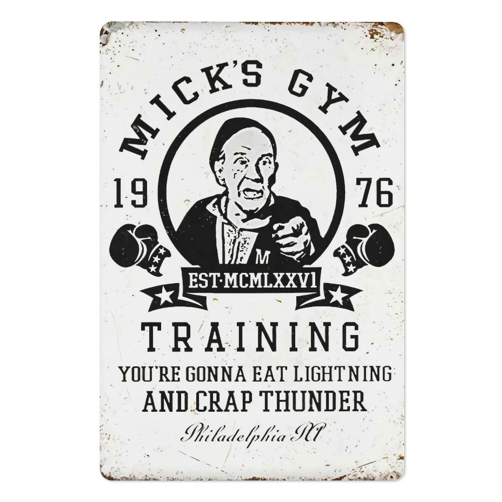 Vintage Rocky Balboa Boxing Tin Metal Signs Home Décor Retro Iron Wall Decor Vintage Rocky Balboa Boxing Tin Metal Signs Home Décor Retro Iron Wall Decor