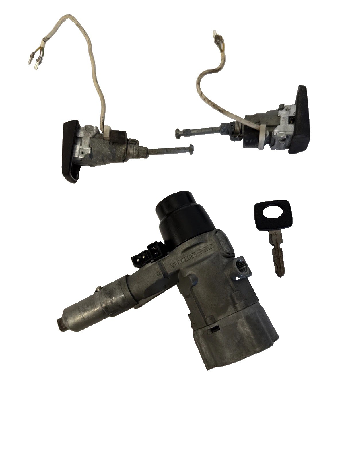 ✅TESTED 1990-1995 Mercedes E320 300D W124 Ignition Switch & 2 Doors Lock Key Set