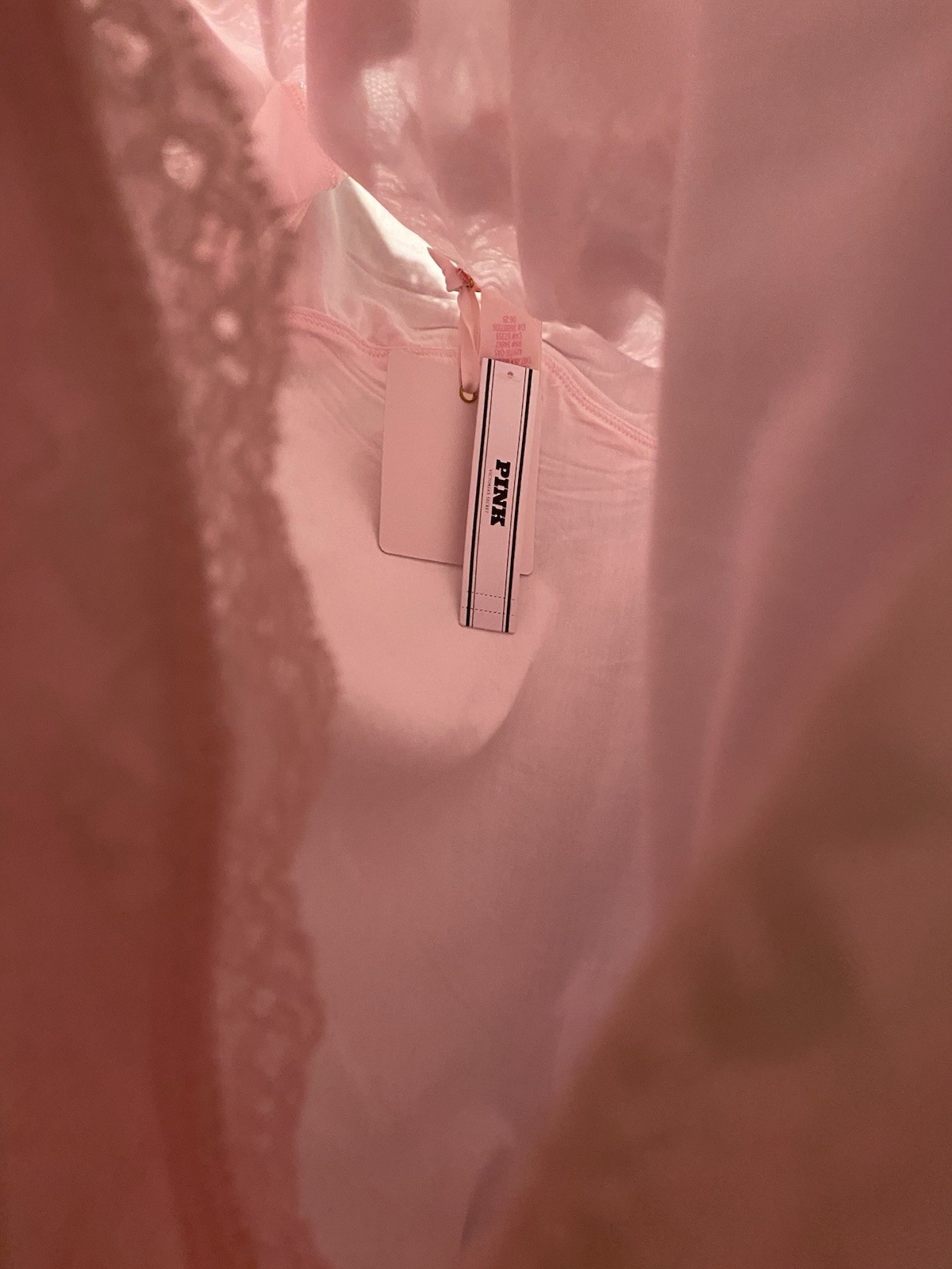 PINK Victoria\'s Secret Light Pink Lace Slip Dress Size L / BNWT PINK Victoria\'s Secret Light Pink Lace Slip Dress Size L / BNWT