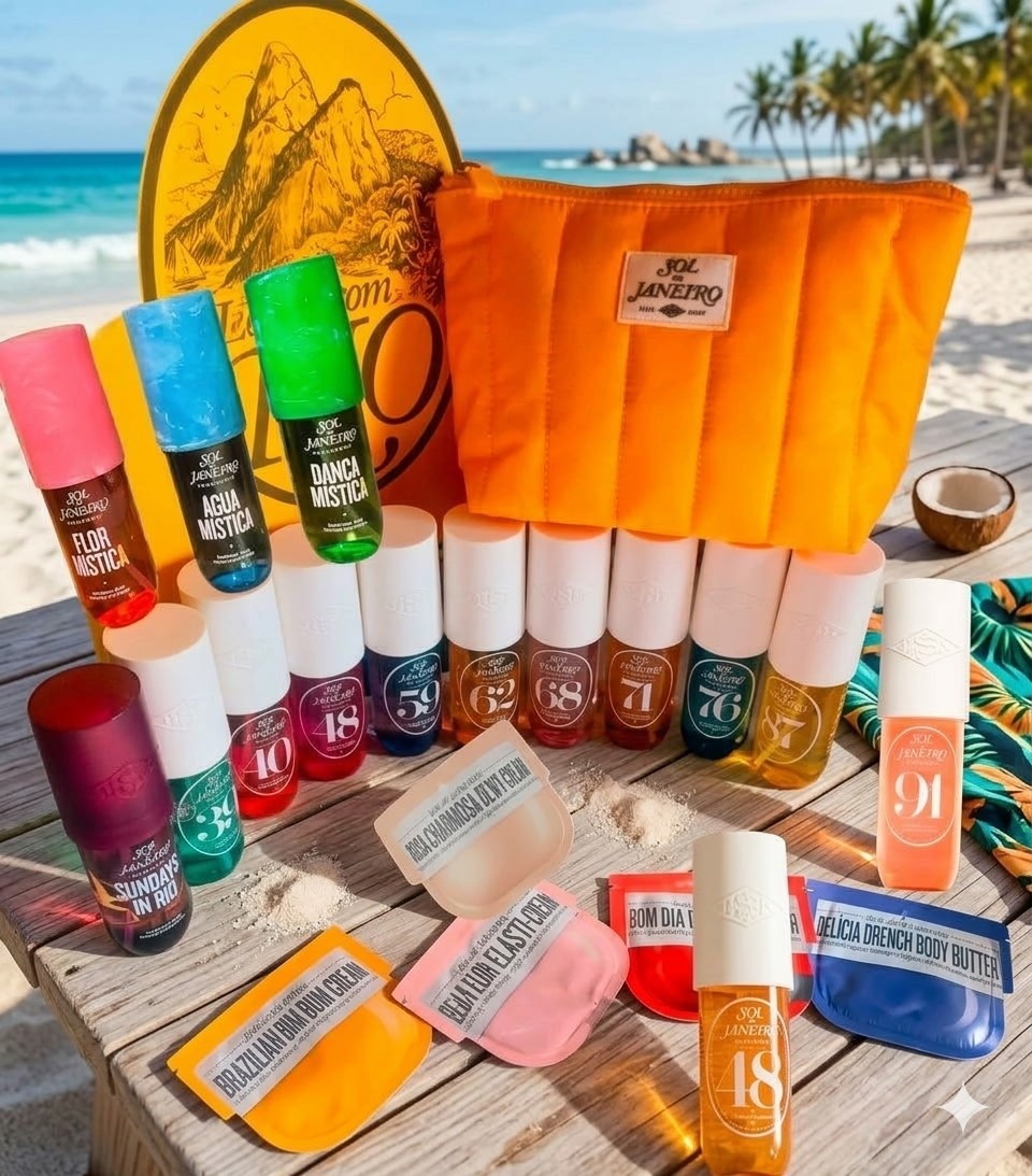 15 SOL DE JANEIRO 67 39 40 48 59 62 68 71 76 87 91 RIO + 3 MISTICAS 90ml BAG NEW