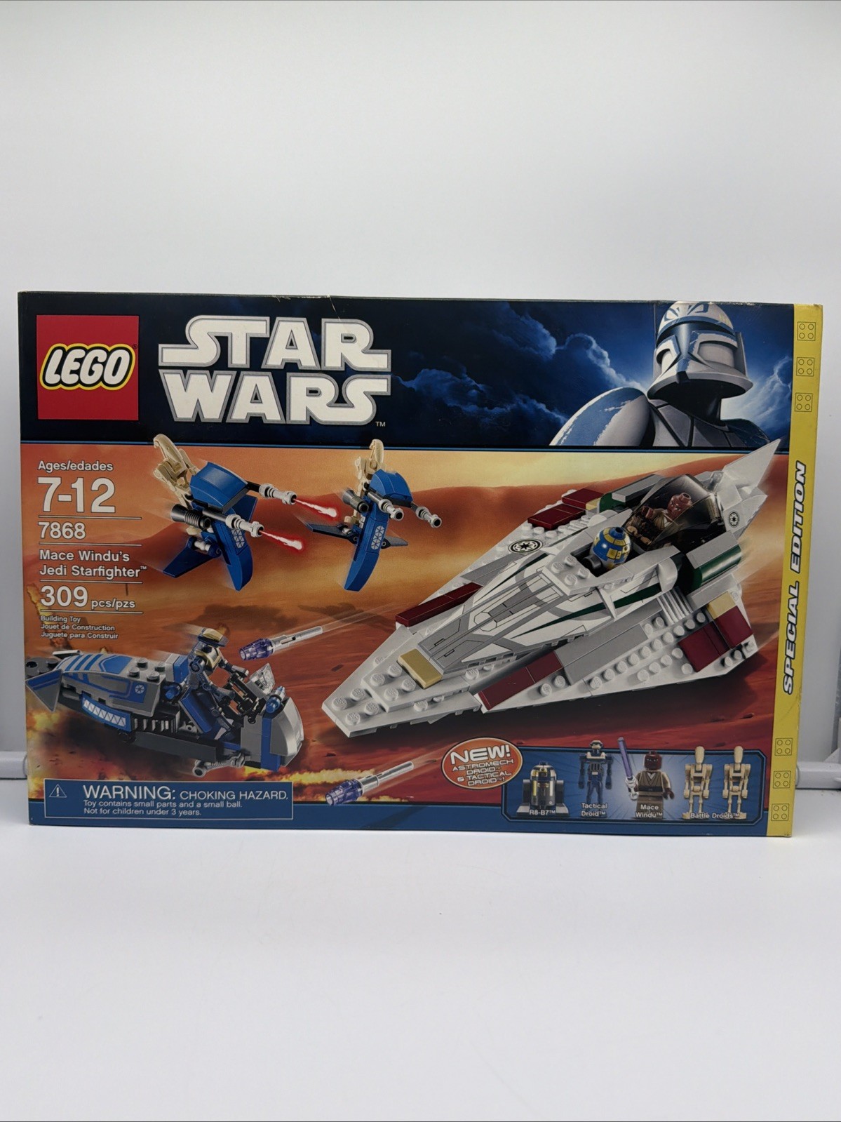 LEGO 7868 Star Wars Mace Windu\'s Jedi Starfighter NEW SEALED Retired 2011 NISB