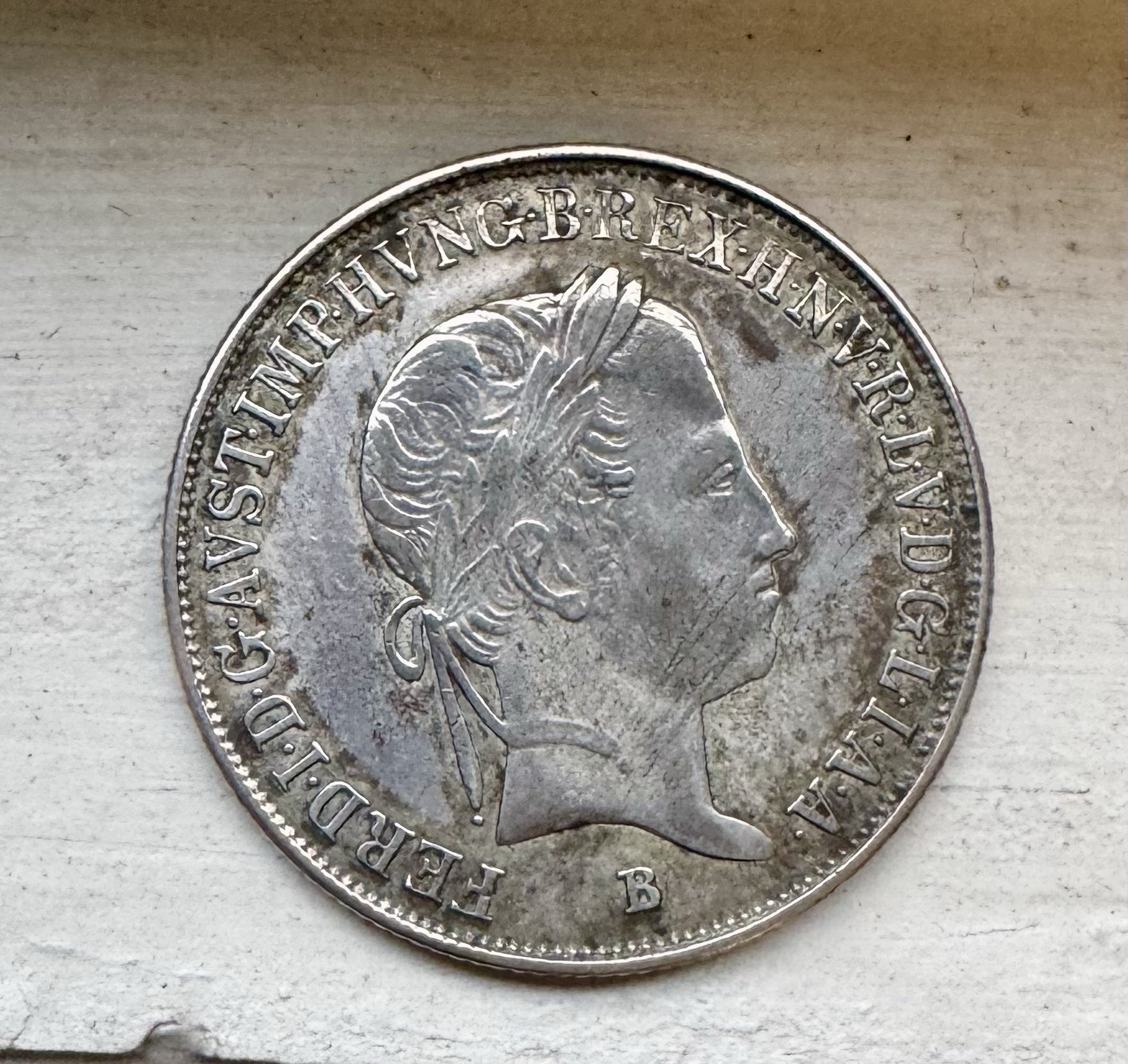 1845 AUSTRIA FERDINAND I 20 KREUZER - GREAT SILVER CONDITION COIN 1845 AUSTRIA FERDINAND I 20 KREUZER - GREAT SILVER CONDITION COIN