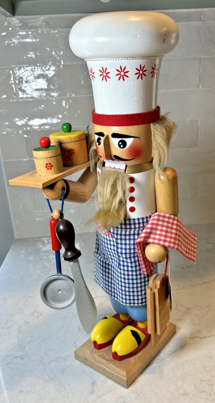 Original Vintage Steinbach West Germany “Big Chef” Nutcracker with tags 16 Original Vintage Steinbach West Germany “Big Chef” Nutcracker with tags 16