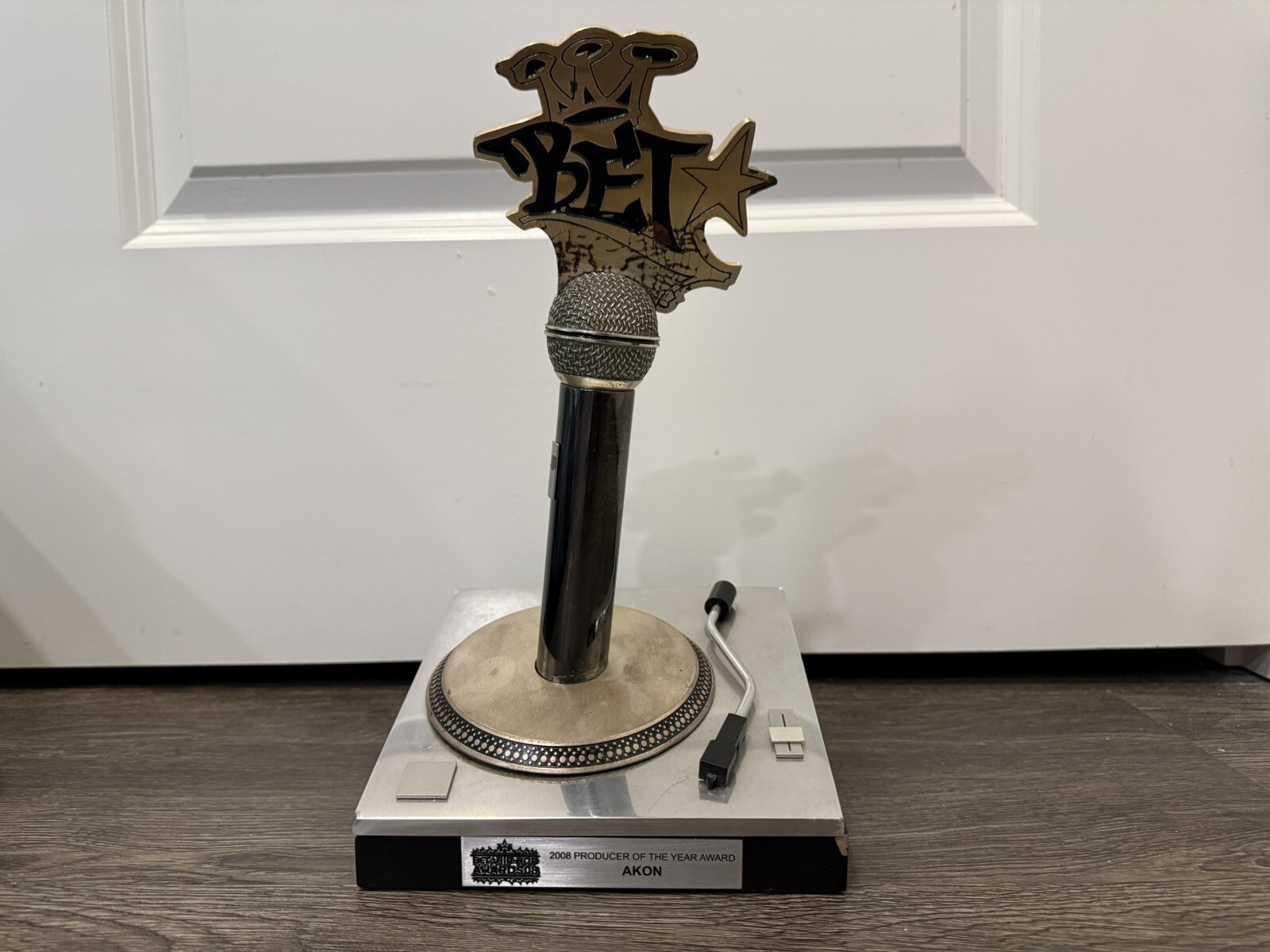 Akon BET Hip Hop Awards Trophy 2008 Producer of the Year Rap Authentic RARE r&b
