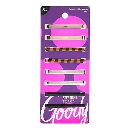 Goody Women\'s Classics Patterned Staytight Barrette, 8 Count