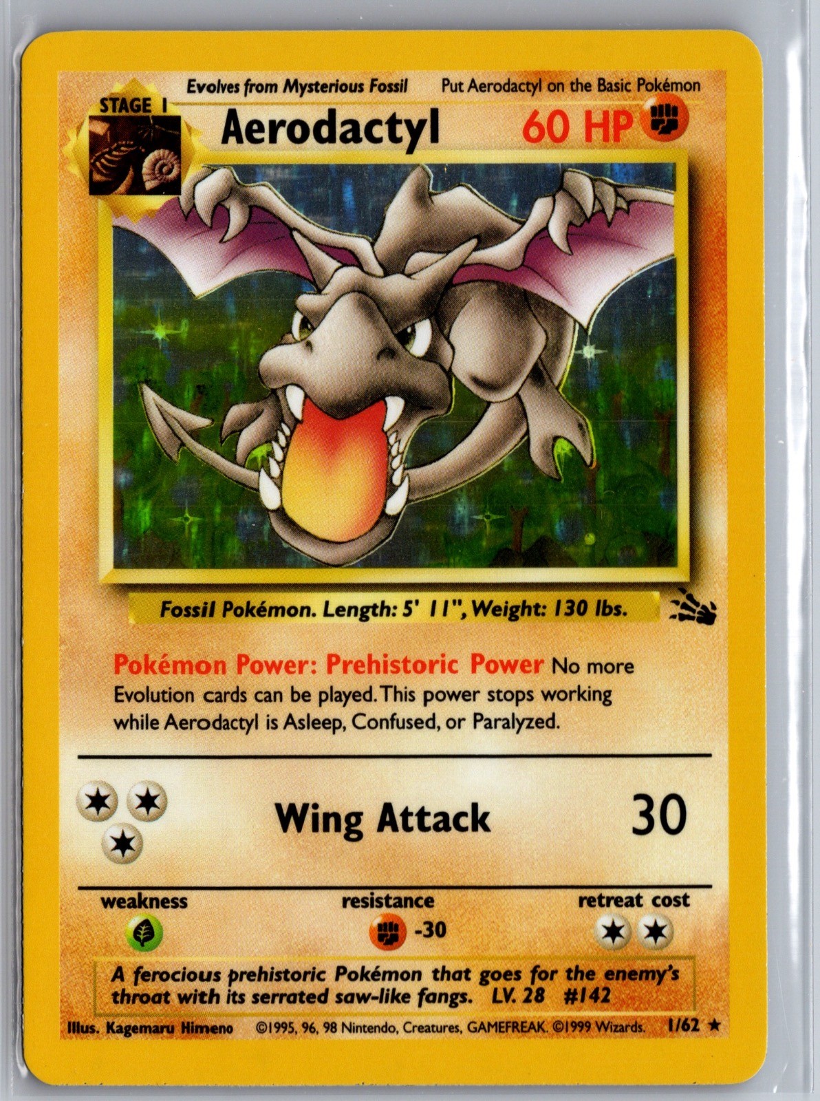 Aerodactyl ( ) (Prerelease) 01/62 Miscellaneous Cards & Products Pokemon NM
