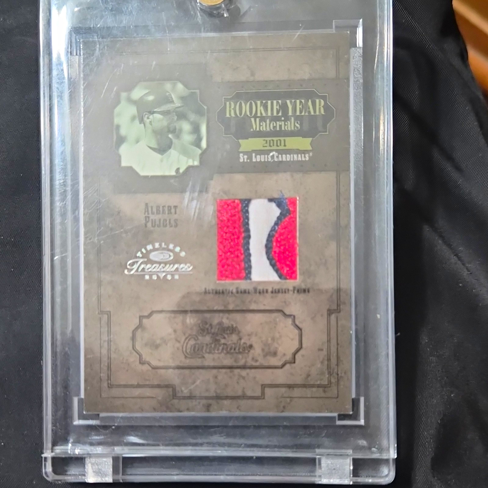 2005 Donruss Timeless Treasures Rookie Year Materials Albert Pujols Jersey 3/5 2005 Donruss Timeless Treasures Rookie Year Materials Albert Pujols Jersey 3/5