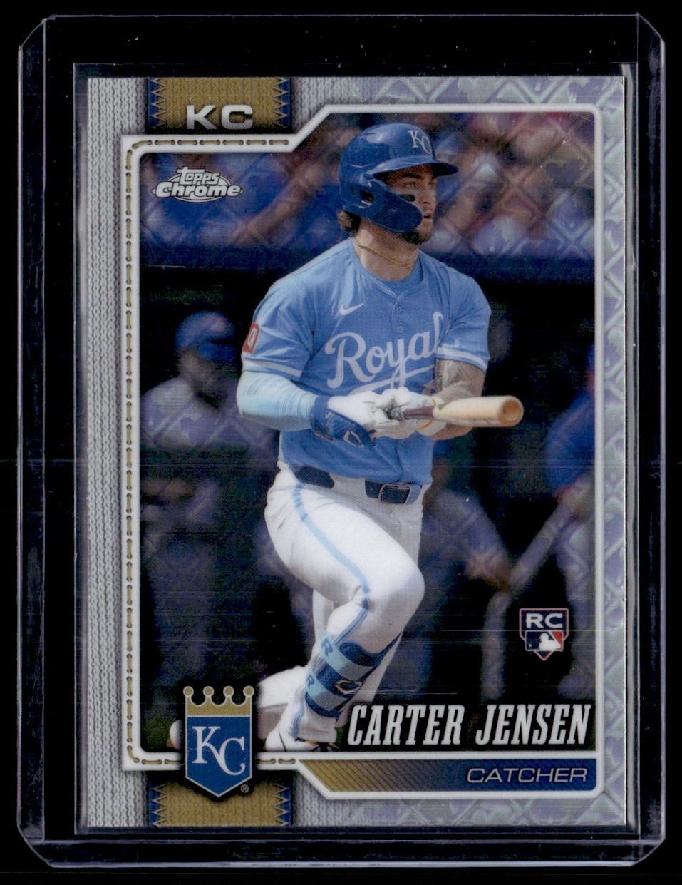 2026 Topps Chrome Logo Refractor Carter Jensen Rookie Kansas City Royals #39 2026 Topps Chrome Logo Refractor Carter Jensen Rookie Kansas City Royals #39