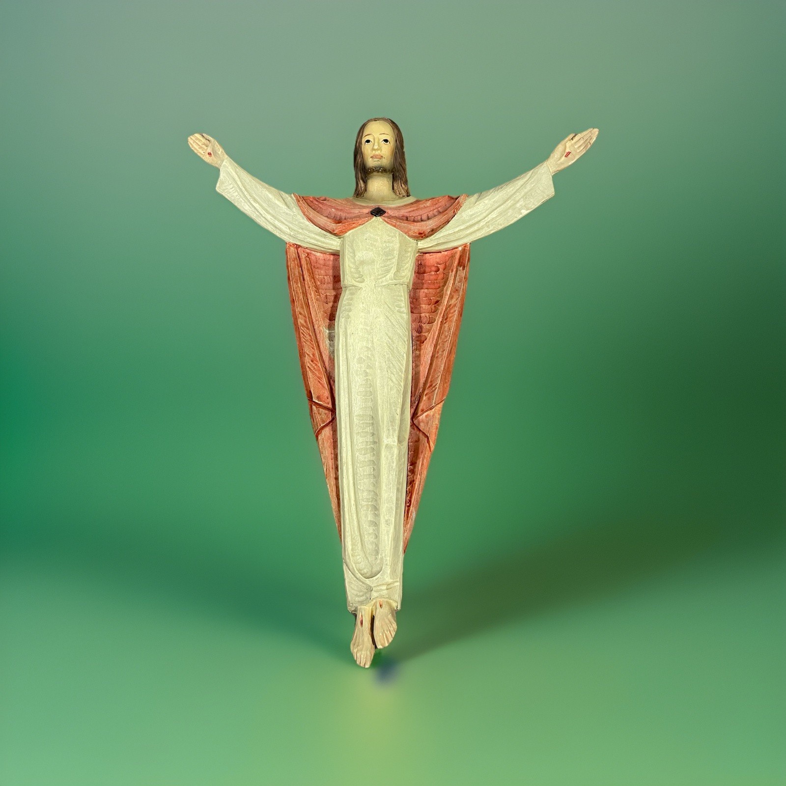 Vintage Vincenzo Demetz Figlio Christ’s Resurrection Wall Sculpture 12” Vintage Vincenzo Demetz Figlio Christ’s Resurrection Wall Sculpture 12”