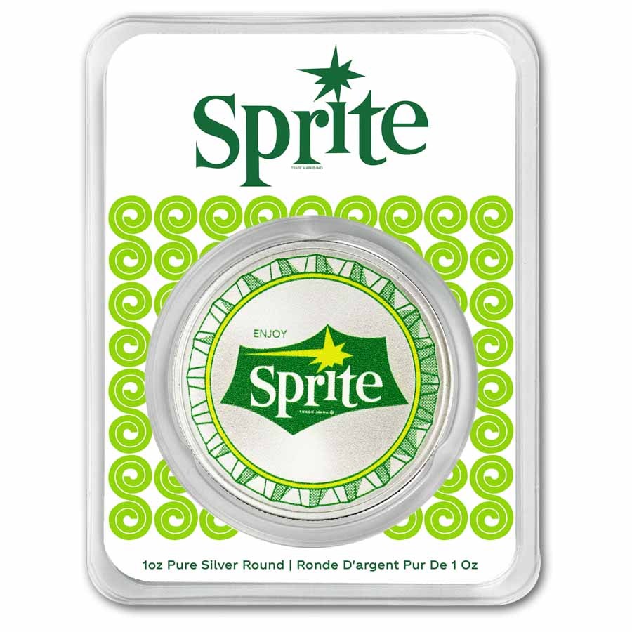 Coca-Cola® 1 oz Silver Sprite® Struck Round (in TEP) Coca-Cola® 1 oz Silver Sprite® Struck Round (in TEP)