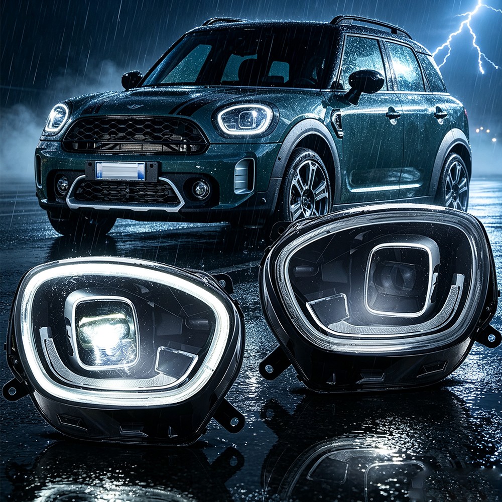 Pair VLAND LED DRL Headlights For Mini Cooper Countryman F60 2017-2020 Animation