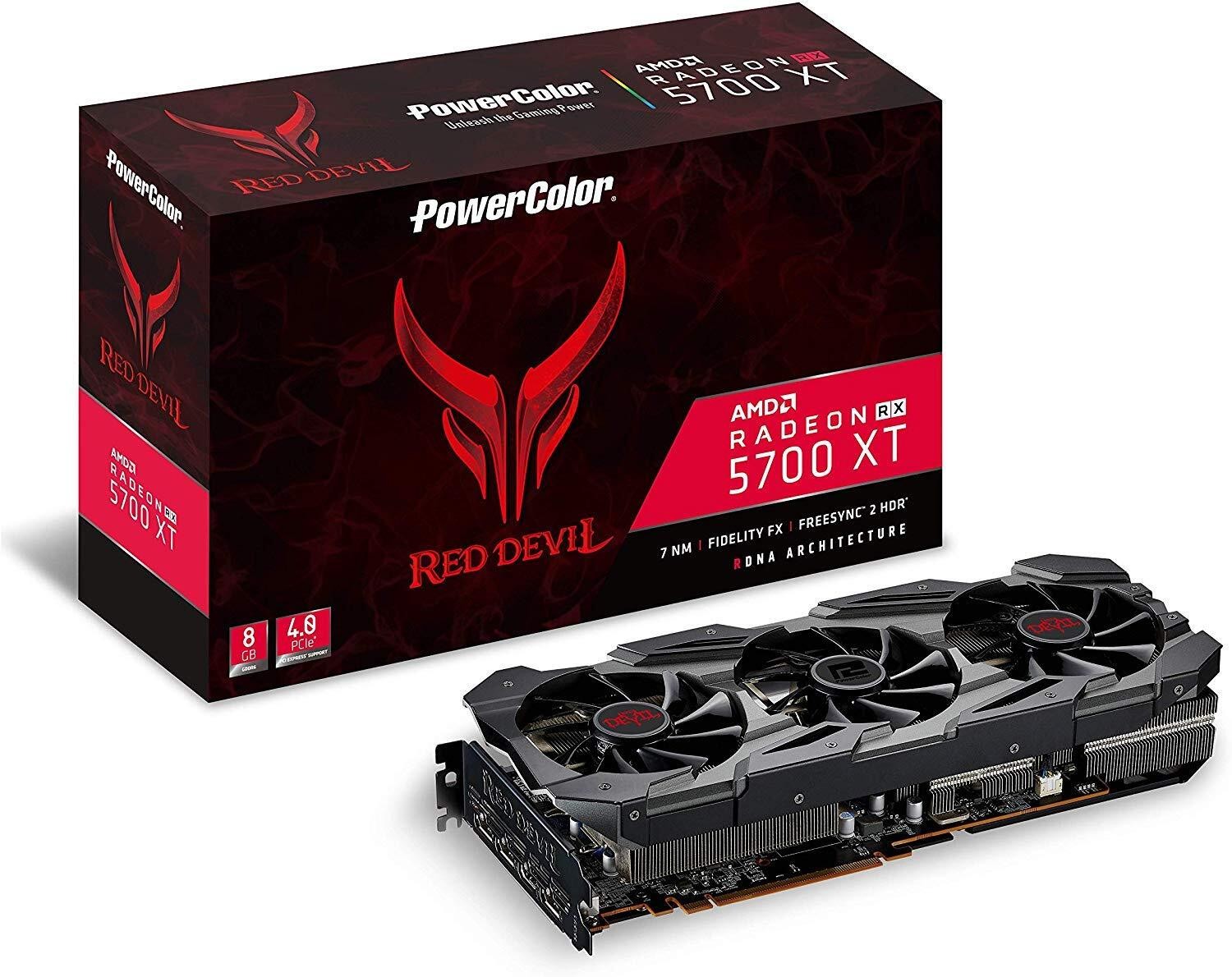 PowerColor Red Devil AMD Radeon RX 5700 XT 8GB OC AXRX 5700XT 8GBD6-3DHE/OC PowerColor Red Devil AMD Radeon RX 5700 XT 8GB OC AXRX 5700XT 8GBD6-3DHE/OC