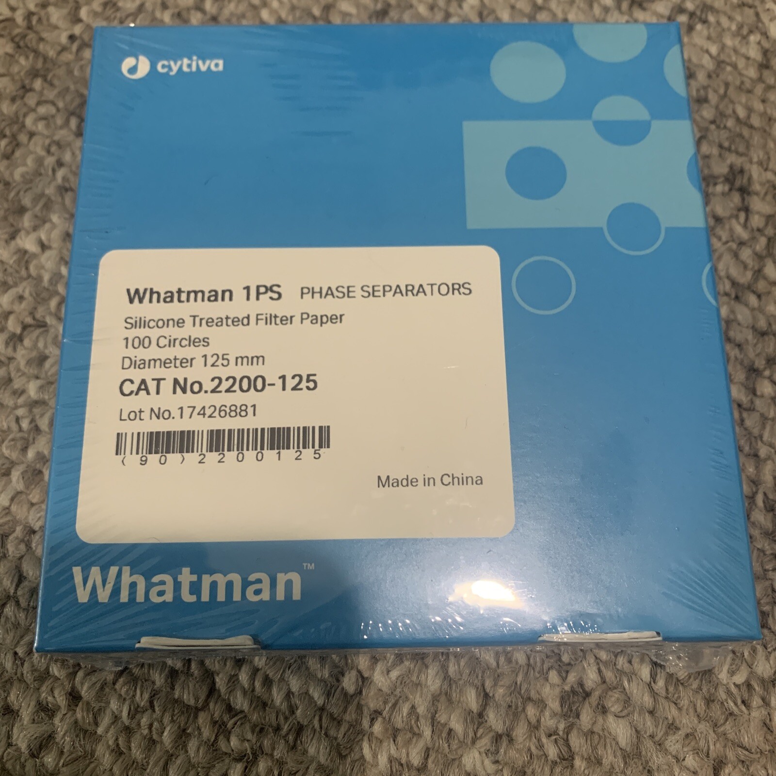 Whatman 1PS Phase Separators Filter Paper 125 mm Diameter 2200-125 100 Circles Whatman 1PS Phase Separators Filter Paper 125 mm Diameter 2200-125 100 Circles