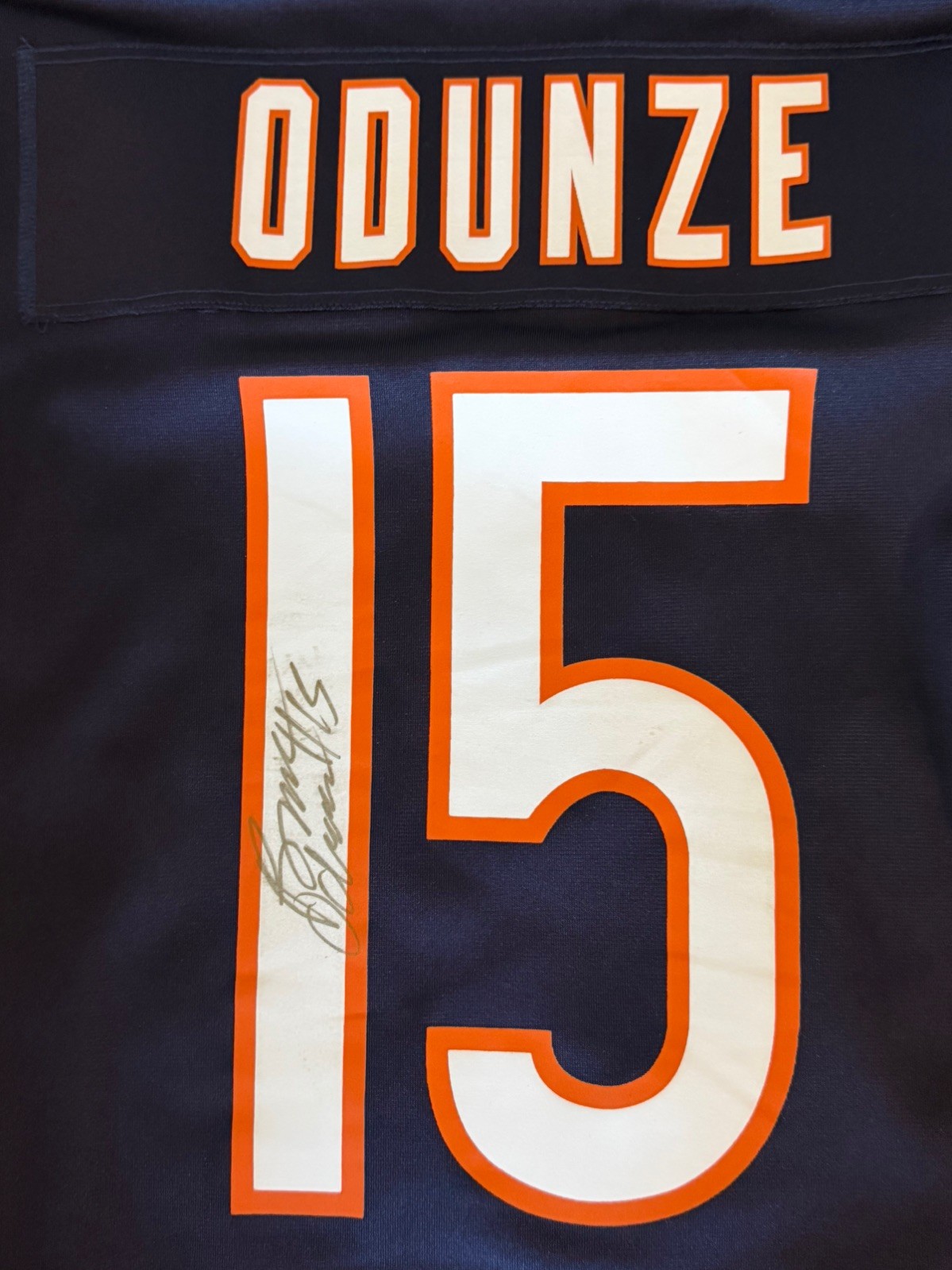 Chicago bears #15 Rome odunze fanatics autographed jersey NEW medium Chicago bears #15 Rome odunze fanatics autographed jersey NEW medium
