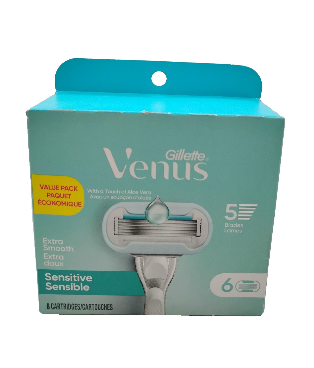 Gillette Venus Extra Smooth Sensitive Women\'s Razor Blade Refills 6 Count Gillette Venus Extra Smooth Sensitive Women\'s Razor Blade Refills 6 Count