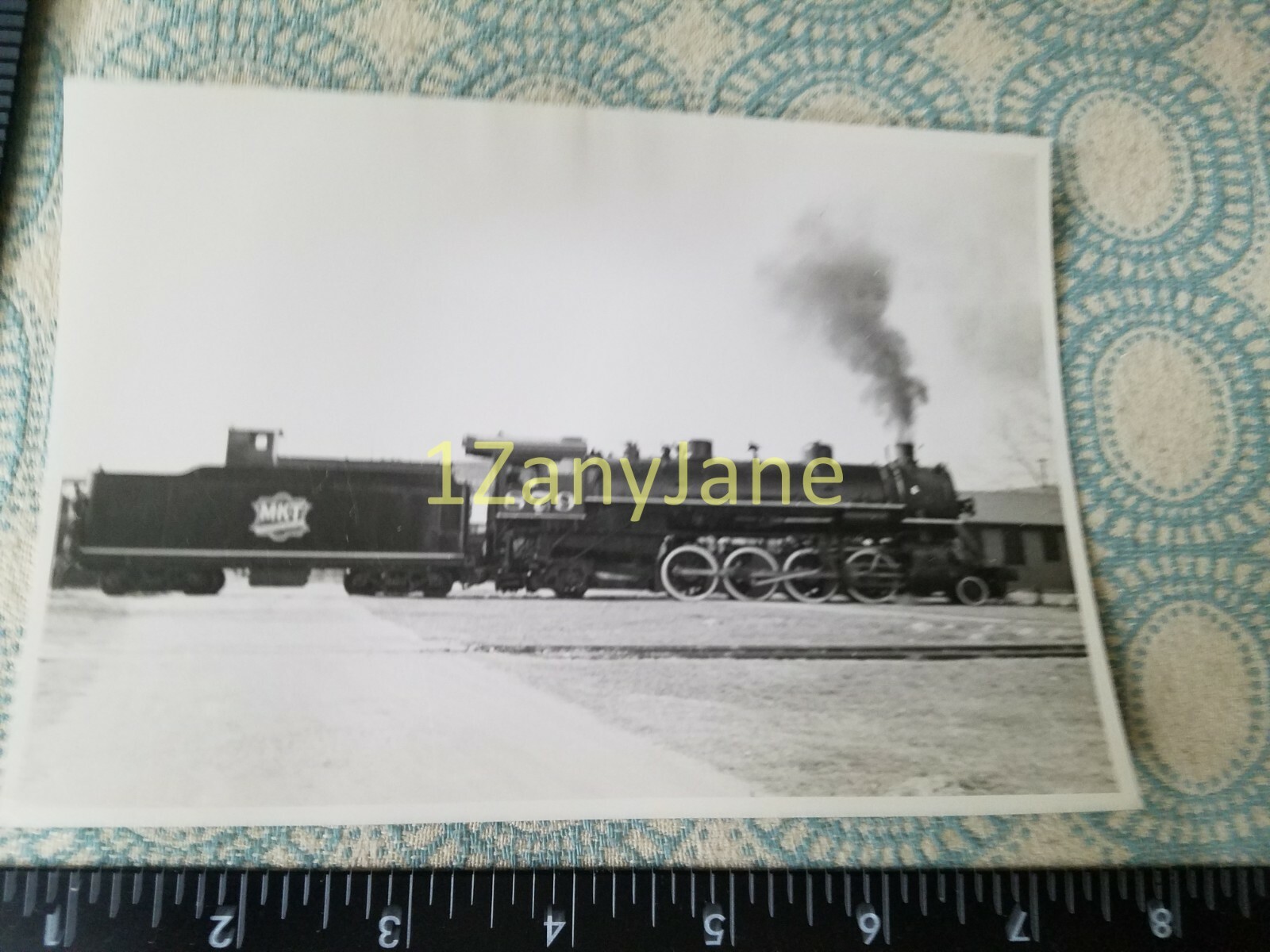 A154 VINTAGE TRAIN ENGINE PHOTO Railroad M-K-T LINES, ENGINE 879 A154 VINTAGE TRAIN ENGINE PHOTO Railroad M-K-T LINES, ENGINE 879