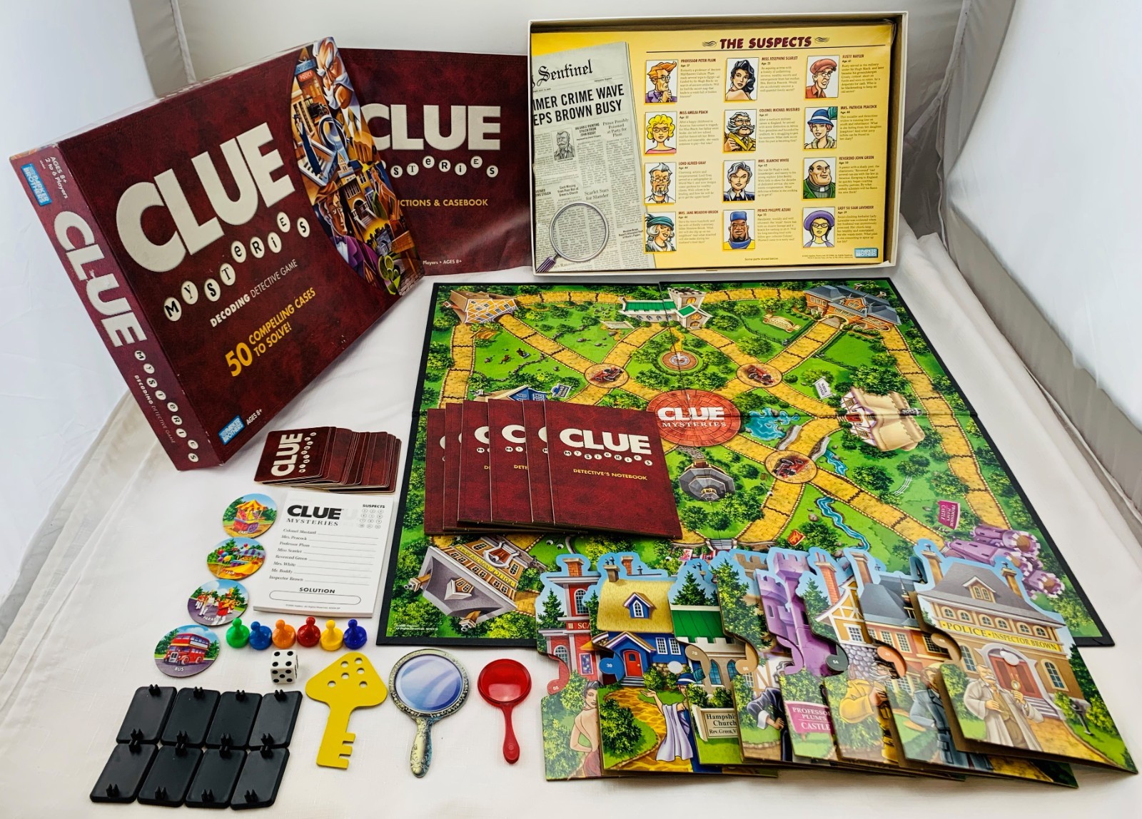 2005 Clue Mysteries Game by Parker Brothers Complete in Great Cond 