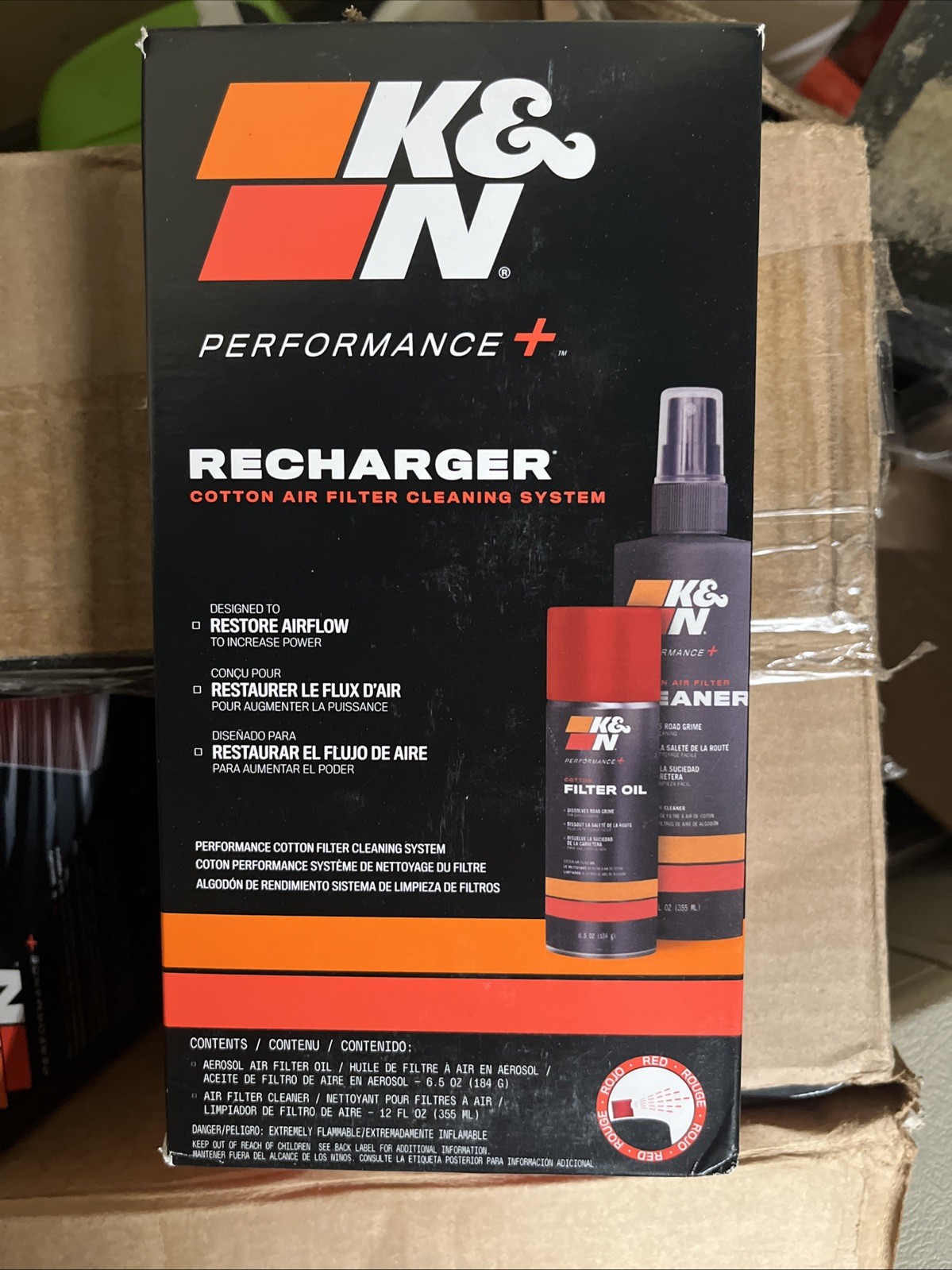 K&N Filters Air Filter Service / Recharger Kit - Cleaner & Red Oil - (99-5050) K&N Filters Air Filter Service / Recharger Kit - Cleaner & Red Oil - (99-5050)