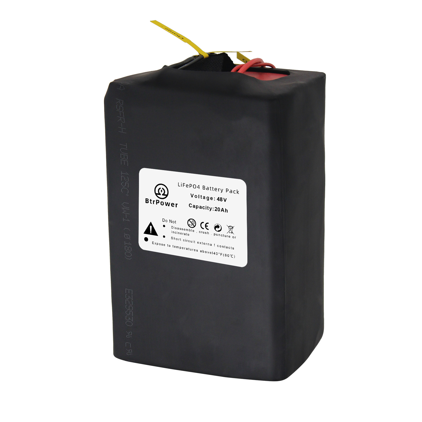 BtrPower 48V 20Ah/25Ah/30Ah/35Ah/45Ah/50Ah Battery for 1000W Motor with 50A BMS BtrPower 48V 20Ah/25Ah/30Ah/35Ah/45Ah/50Ah Battery for 1000W Motor with 50A BMS