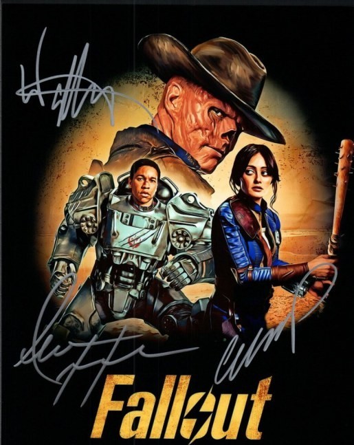 Fallout Autographed Original 8x10 Photo LOA TTM Fallout Autographed Original 8x10 Photo LOA TTM