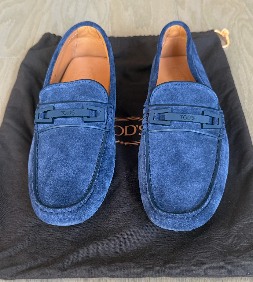TOD\'S Macro Clamp Country Gommini CSF Blue Galassia Loafers Mens US 9 / EU 42 TOD\'S Macro Clamp Country Gommini CSF Blue Galassia Loafers Mens US 9 / EU 42
