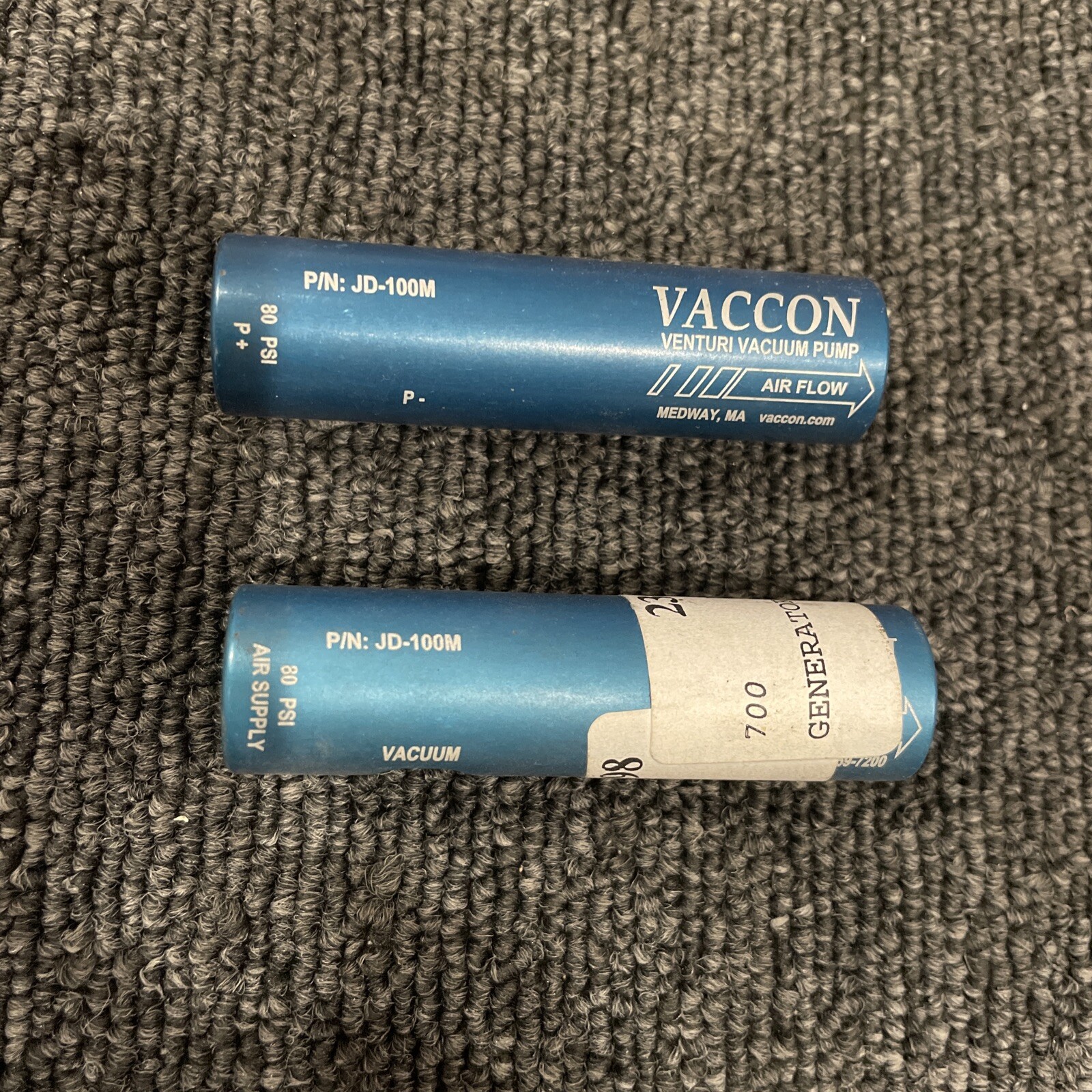 (2) Vaccon JD-100M Exhaust Valve (2) Vaccon JD-100M Exhaust Valve
