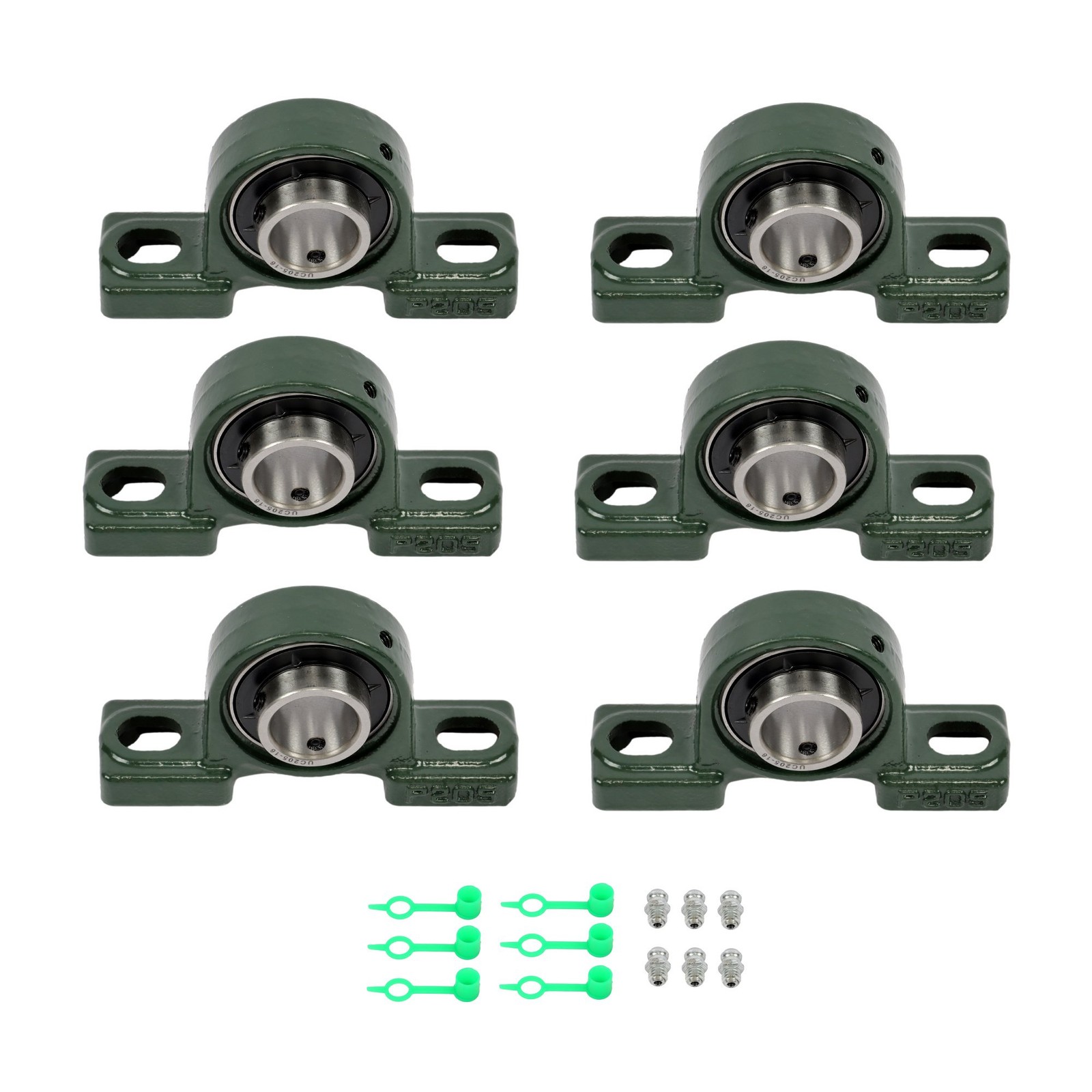 6pcs UCP205-16 Pillow Block Bearing With 1\