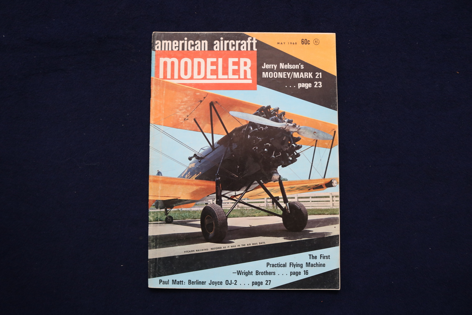 1968 MAY AMERICAN AIRCRAFT MODELER MAGAZINE - PITCAIRN MAILWING COVER - E 11344 1968 MAY AMERICAN AIRCRAFT MODELER MAGAZINE - PITCAIRN MAILWING COVER - E 11344