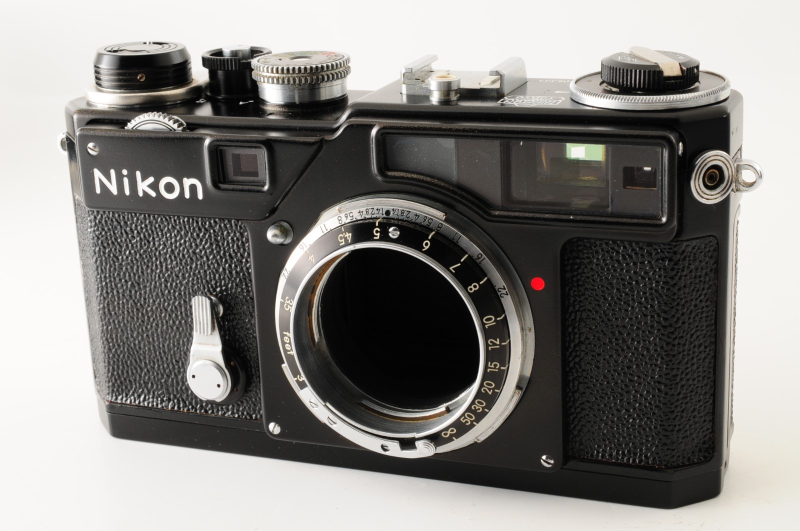 【US 1-Yr Warranty】Nikon SP Black Rangefinder 35mm film camera From JAPAN #J278
