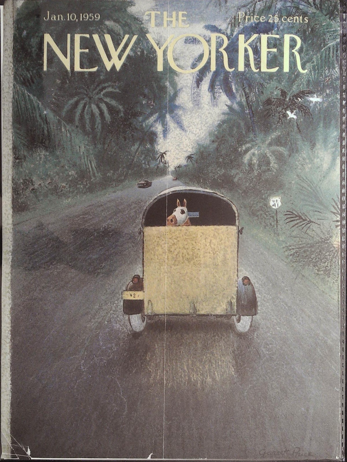 The New Yorker January 10, 1959 Garrett Price FRONT COVER ONLY The New Yorker January 10, 1959 Garrett Price FRONT COVER ONLY