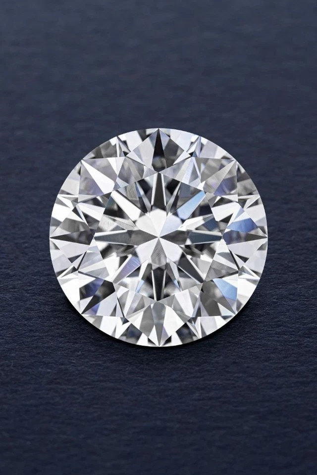 5 PCS Certified Loose White Moissanite VVS1 Clarity Round Brilliant 6.5 mm