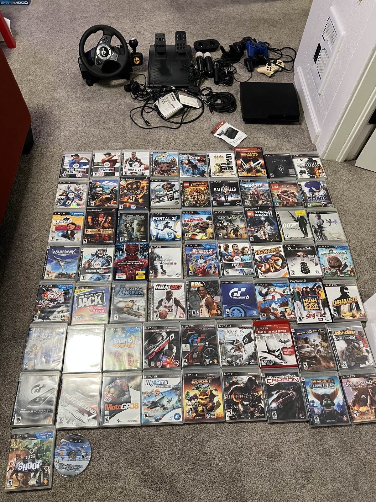 SEND OFFERS‼️PS3 HUGE GAMING BUNDLE — 65+ GAMES + TONS OF ACCESSORIES