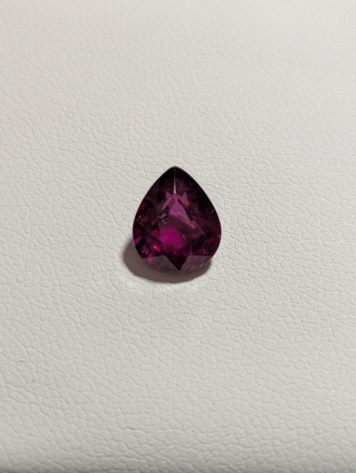 2.21 Ct Natural Rhodolite Garnet Pear Cut 8.5x7.2mm Purplish Pink Loose Gemstone