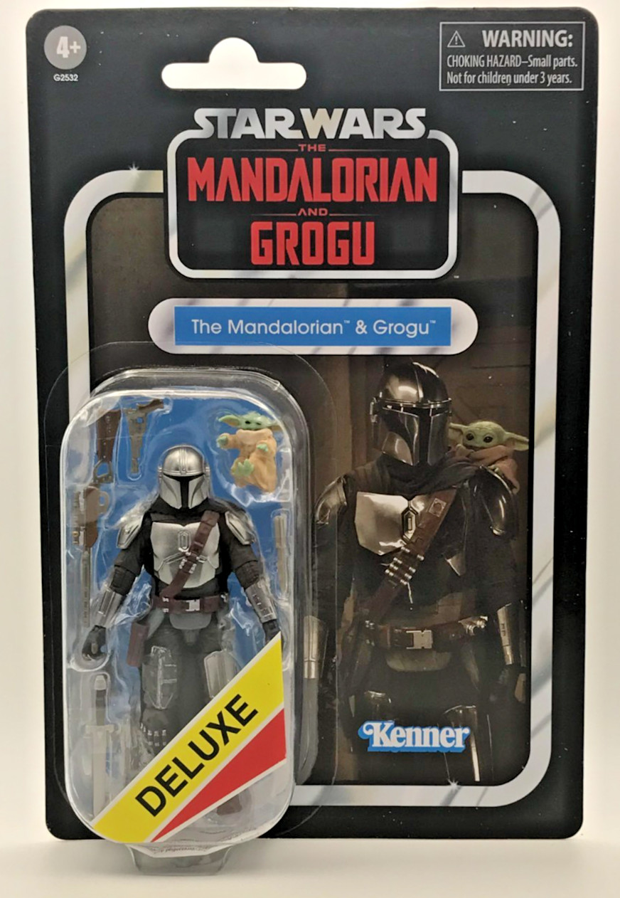 New Star Wars Mandalorian & Grogu Deluxe Vintage Collection Figure New Star Wars Mandalorian & Grogu Deluxe Vintage Collection Figure